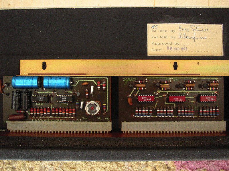 ELKA Rhapsody top octave oscillator + 1of3 divider boards