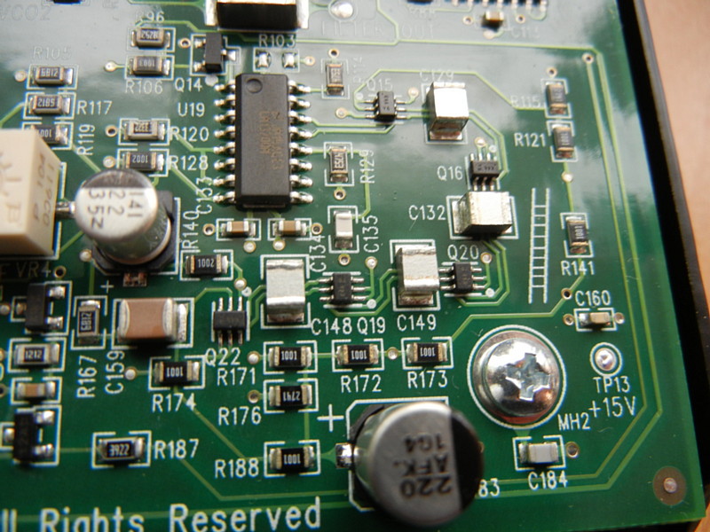 Minitaur transistor ladder draw on the PCB