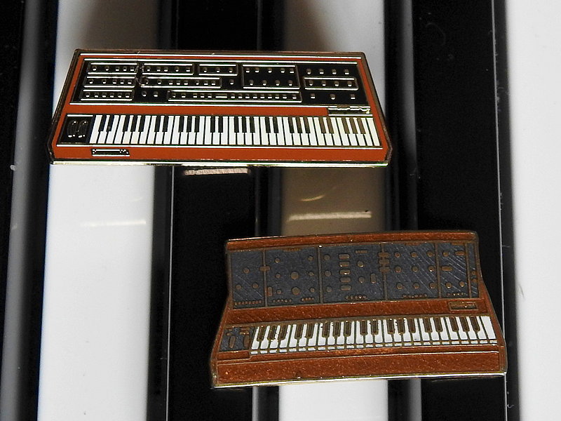 Prophet-10 and Minimoog pin
